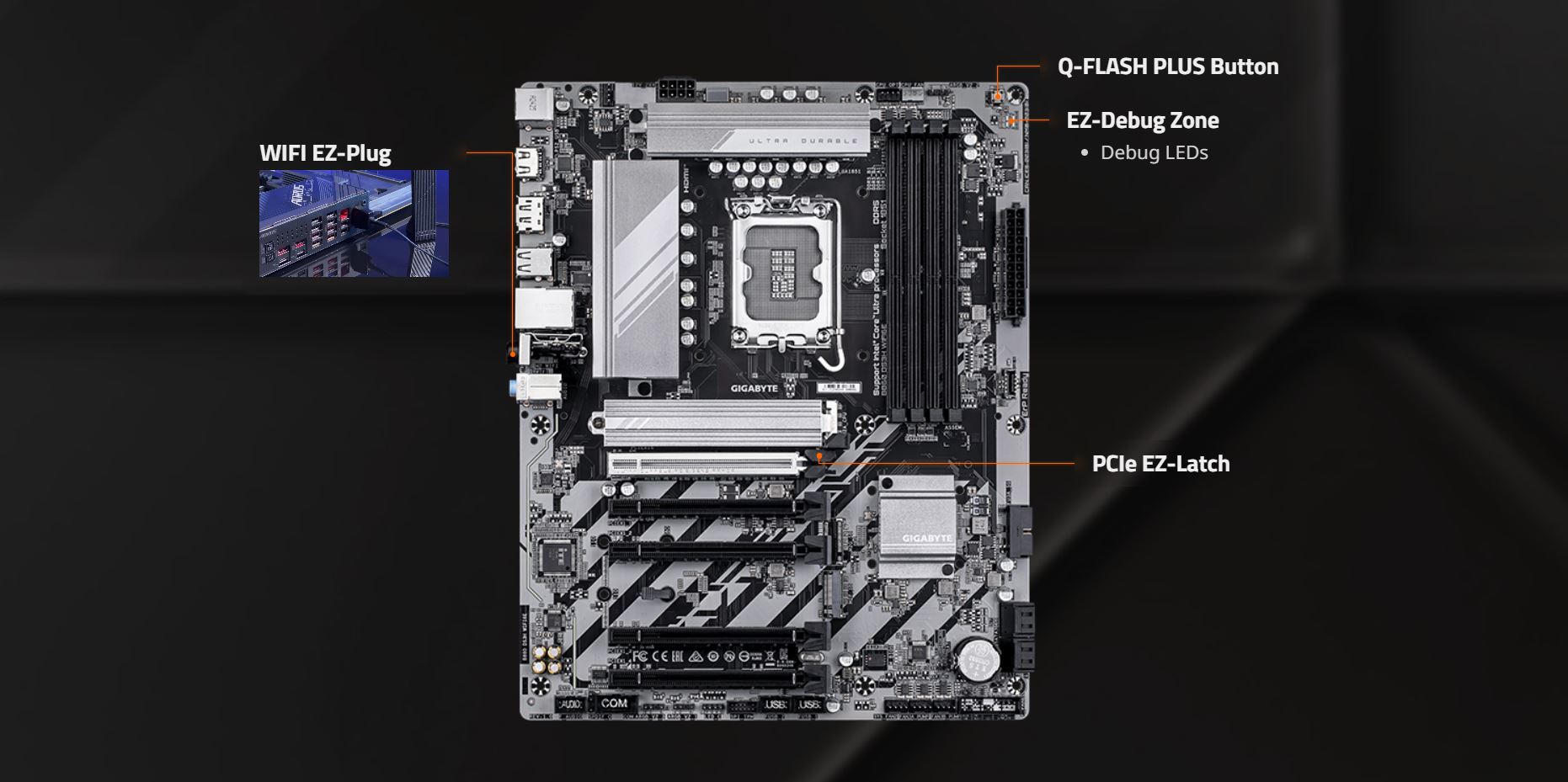 GIGABYTE B860 DS3H WIFI6E Intel Core Ultra (Series 2) LGA 1851